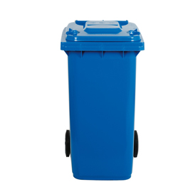 Bidone carrellato 240lt bianco per raccolta differenziata