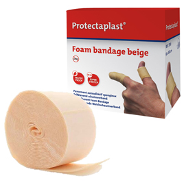 Bendaggio coesivo protectaplast -  6 x 450 cm - color pelle - pvs