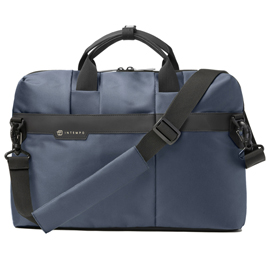 Borsa office bag job slim - 43 x 33 x 10 cm - tessuto tecnico - blu - in tempo