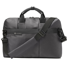 Borsa office bag job slim - 43 x 33 x 10 cm - tessuto tecnico - antracite - in tempo