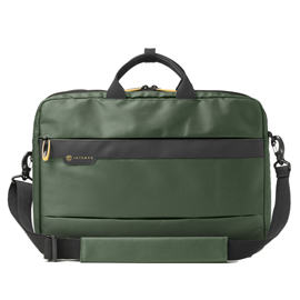 Borsa office bag job - 44 x 34 x 12 cm - tessuto tecnico - verde - in tempo