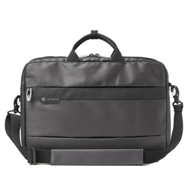 Borsa office bag job - 44 x 34 x 12 cm - tessuto tecnico - antracite - in tempo