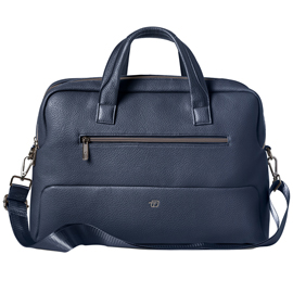 Borsa gate trended - con manici - 41 x 30 x 15 cm - ecopelle - blu - intempo