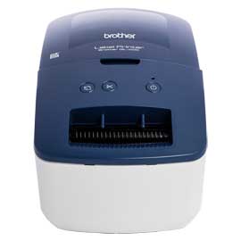 Brother stampante per etichette collegabile a pc (300x600 dpi) ''plugprint''blu