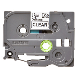 Brother - nastro - nero/trasparente - tze131s - 12mm x 4mt