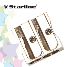 Blister 1 temperamatite 2 fori in metallo starline