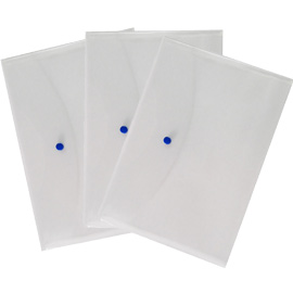 Busta con bottone 22x30cm trasparente starline