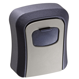 Cassetta di sicurezza per chiavi - combinazione meccanica - 9,5 x 11,5 x 4 cm - metallo - nero/grigio - valex