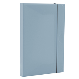Cartella progetto con elastico holos - 34,5x23,5 cm - dorso 3 cm - azzurro - fellowes