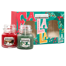 Candele giara - cinnamon delight/wrapping paper pine - yankee candle - conf. Da 2 pz