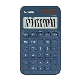 Calcolatrice tascabile sl-310uc - 10 cifre - blu - casio