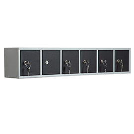 Casellario componibile annabox - 6 porte - grigio/antracite - metalpus