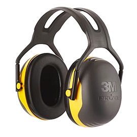 Cuffia protettiva peltor x2a - snr 31 db - nero/giallo - 3m
