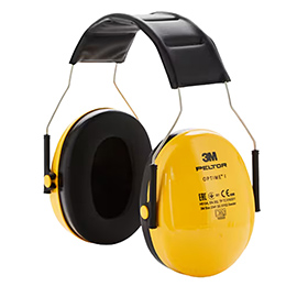 Cuffia protettiva peltor optime i - snr 27 db - giallo - 3m