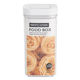 Contenitore alimentare foodbox - 110 x 110 x 220 mm - 1,7 litri - abs - perfetto