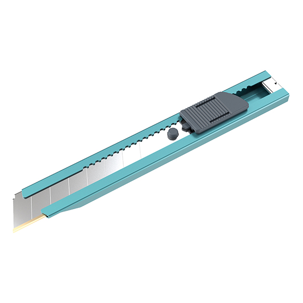 Cutter multiuso - in metallo - lama a spezzare 18mm - uttil