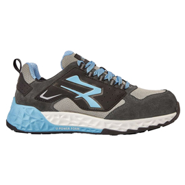 Calzatura di sicurezza arya s1ps esd red startos - numero 43 - grigio/azzurro - u-power