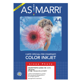 Carta inkjet a3 150gr 50fg color photo lucida 8299 as marri