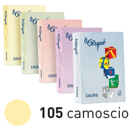 Carta lecirque a4 80gr 500fg camoscio pastello 105 favini
