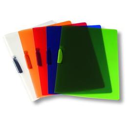 Cartellina con molla clipper verde trasp. Art.f007 leonardi