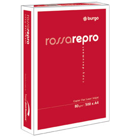 Carta fotocopie burgo rossa repro 80n 210x297mm 80gr