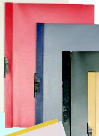 Cartellina pvc c/molla dorso 5 blu spring file 22x31