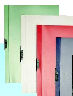 Cartellina pvc c/molla dorso 7 blu spring file 22x31