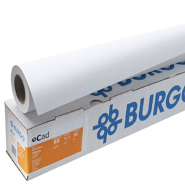 Carta inkjet plotter opaca 610mmx50mt 90gr cad 90eco burgo