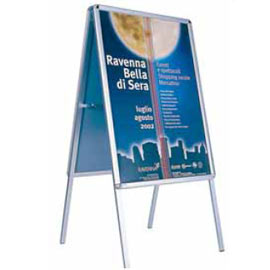 Cavalletto bifacciale con 2 cornici a scatto 70x100