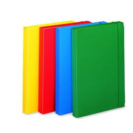 Cartellina progetto 3 u140 verde c/elastico 24x35 dorso 3