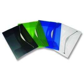 Cartellina con elastico in ppl trasp. Grigio fellowes