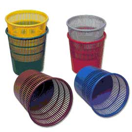 Cestino gettacarte traforato 15lt blu ps9