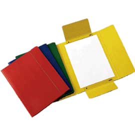 Cartellina c/elastico 25x34cm giallo presspan 32p
