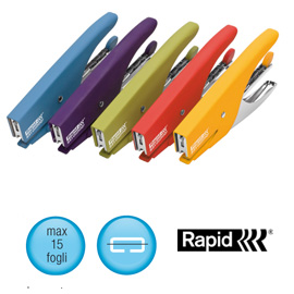 Cucitrice a pinza rapid s51 soft grip rosso