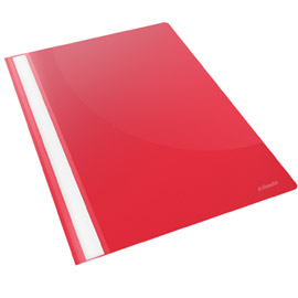 Cartellina ppl con fermafogli 21x29,7 rosso report file esselte