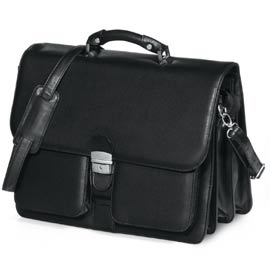 Cartella city time 3 soffietti 43x31x23cm nero niji