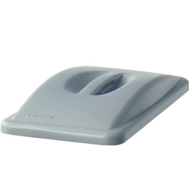 Coperchio slim jim grigio c/maniglia rubbermaid