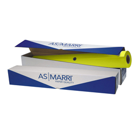 Carta j.90 8429 - per plotter inkjet - 914 mm x 50 mt - 100 gr - giallo fluo - as marri