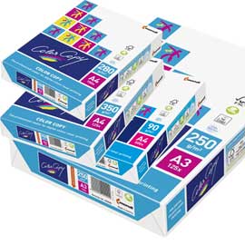 Carta bianca color copy a4 210x297mm 220gr 250fg mondi