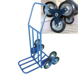 Carrello portatutto c/ruote per scale portata max 120kg