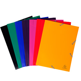 Cartella ppl con elastico 24x32cm giallo