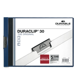 Cartellina con molla a4-orizzontale duraclip blu 2246 durable