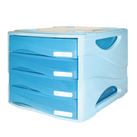 Cassettiera 4 cass. Smile arc azzurro arda