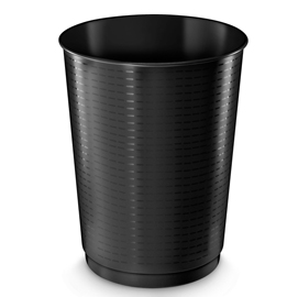 Cestino gettacarte 40lt nero 133r alta capacita' cep