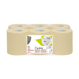 Carta igienica mini jumbo 300mt riciclata kraft tech