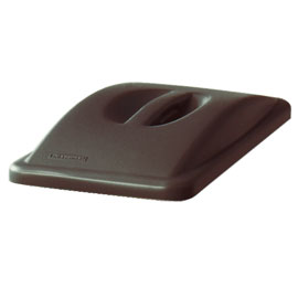 Coperchio slim jim giallo c/maniglia rubbermaid