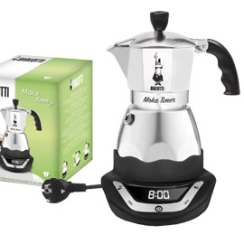 Caffettiera elettrica moka timer 3 tazze bialetti