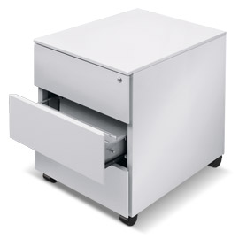 Cassettiera metallo 3cass. 41x58x55,3cm grigio