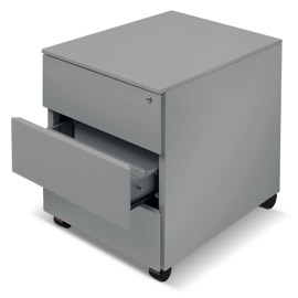 Cassettiera metallo 3cass. 41x58x55,3cm antracite