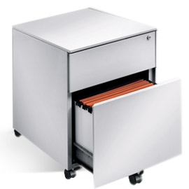 Cassettiera metallo 1cass.+1classif. 41x58x55,3cm grigio